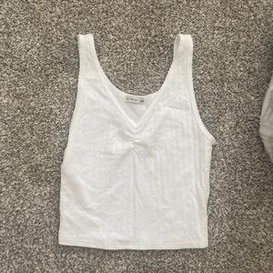cotton on ribbed white tank